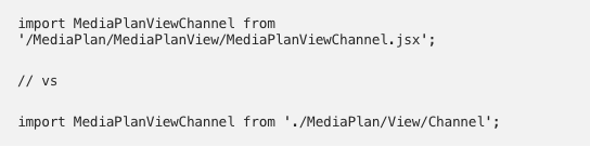 shorter import path
